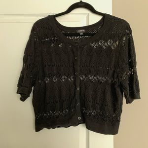 Torrid Skirt black sleeve cardigan